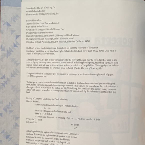 Scrap Quilts: The Art of Making Do by Roberta Horton (hardcover), Vintage 1998 - Picture 2 of 9